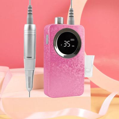 China ABS 2022 OEM/ODM Portable Rechargeable Nail Polisher Professional Brushless Nail Drill Machine for sale