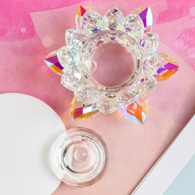 China Crystal Diamond Glass Acrylic Liquid Cup Nail Tools Monomer Octagon Heart Dappen Dish Nails for sale