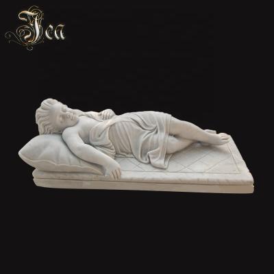 China EUROPEAN Customized Crying Angel Marble Carving Monuments And Tombstone for sale