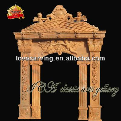 China Sliding Large Arch Door Home Stone Surround For Sale for sale