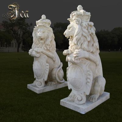 China ORIENTAL Skillful Manufacture Carved Marble Granite Lion Head for sale