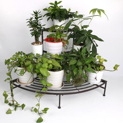 China Modern Plant Standing Shelf Bamboo Plants For Balcony Flower Stand for sale