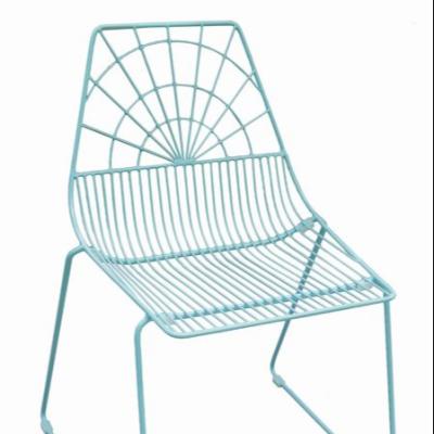 China Modern Outdoor Single Yard Stool Outdoor Metal Garden Chair Leisure Furniture for sale