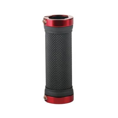 China Portable Custom Two Sides Locking Bicycle Grips Natural Rubber Grip MTB Grip Bike Grips for sale