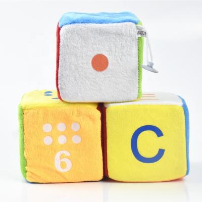 China Dice 10cm Crystal Soft Sponge Dice Large Cognitive Multicolor Cute Short Props Children's Dice Plush Dice Party Toy Dice for sale