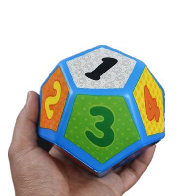 China Sponge Number Style Multi Sided Color Cut Out Large 12 Sided Game Props Family Party Toy Dice Puzzle Teaching Assistant Cut Out for sale