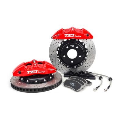 China 4 Piston Caliper With 330*28 Disc Tei Racing Brake Kit For 2019 Year 17 Inch Car Rim Honda Civic for sale