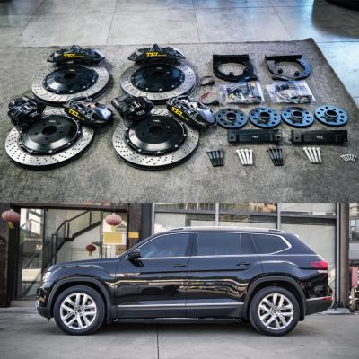 Κίνα Σφυρηλάτηση VW Big Brake Kit Εμπρός 6 εμβόλων και πίσω 4 εμβόλων δαγκάνα με Keep EPB Small Caliper For Teramont 20 ιντσών προς πώληση