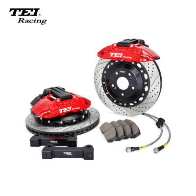 China P4-EXPLORE TEI Racing Big Brake Kit Integrated Electronic Parking Brake For Rear Wheel 4 Piston Caliper for sale