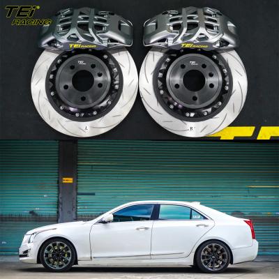 China Front Big Brake Kit 6 Piston Caliper With 355x32mm Rotor BBK Auto Brake System For Cadillac ATS-L 18 Inch Car Rim for sale