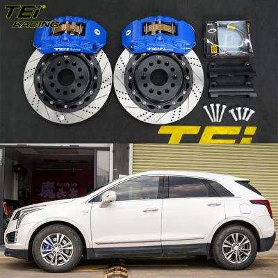 China Front Big Brake Kit 4 Piston Caliper With 355x28mm Rotor BBK Auto Brake System For Cadillac XT5 18 Inch Car Rim for sale