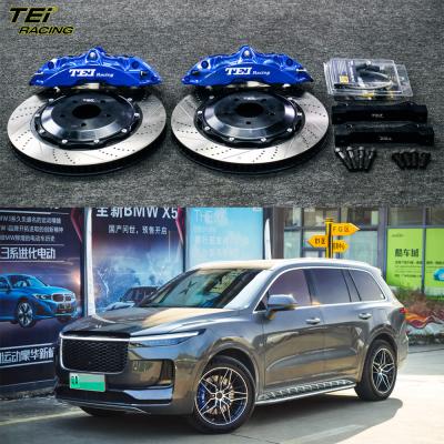 Chine Kit de freinage avant 6 étriers à piston avec rotor 378 * 32 mm BBK système de freinage automatique pour Li Auto One 20 pouces jante de voiture à vendre
