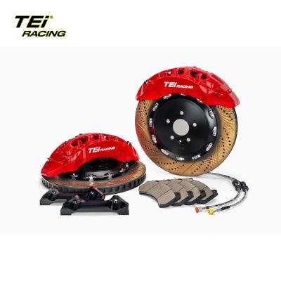 China TEiRacing Ultra-high Strength S-X 10 Pot Monoblock Caliper Big Brake Kit For 20/21/22/23/24 Inch Car Rim for sale