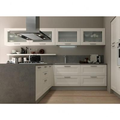 China Farmhouse Kitchen Design Modern Plain Shaker Kitchen Cabinets Custom Kitchen With Free Design for sale