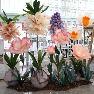 China Home.Party.Restaurant.Bar.Hotel. H-07 Wedding Stage Flowers Open Decorations Giant Flower For Window Decor Wedding Party Floral Set Customizable for sale