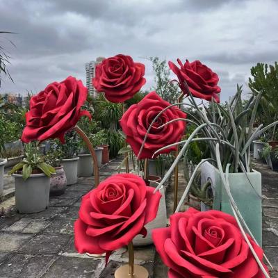 China Home.Party.Restaurant.Bar.Hotel luxury high quality EVA giant flowers rose weeding supply decoration road lead window display indoor indoor outdoor stage background for sale