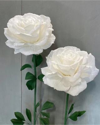 China Home.Party.Restaurant.Bar.Hotel. Customization high quality artificial paper rose standing base for weeding home party decoration photography props for sale