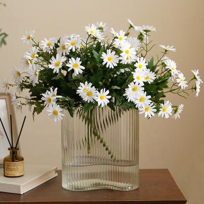 China Home.Party.Restaurant.Bar.Hotel.Wedding Korean Style 9 Head Artificial Silk Fresh Daisy Small For Vase Photography Home Wedding Bridal Decoration for sale