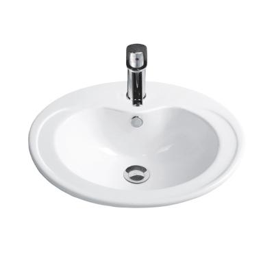 China Modern New Design Sanitary Ware Table Round Shape Bathroom Sink Bowl Top Ceramic Art Basin for sale