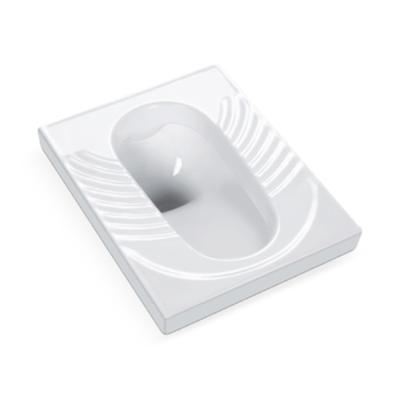 China With Fender New Design Style Squat Pan WC Nordic Bathroom Floor Connects Squat Toilet for sale