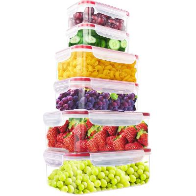 China Freshness Preservation Custom LOGO Household food storage box refrigerated food storage box transparent food container for sale