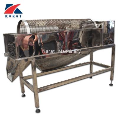 China Food Processing Small Rotary Drum Filter Mobile Screen Trommel Screen for sale