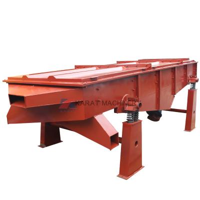 China Ore High Yield Linear Sand Vibrating Separator Sieve Machine Vibrating Screen for sale