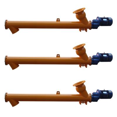 China Concrete Automatic Inclined Feeding Tubular Drilling Machine Heat Resistant Fly Ash Sand Powder Small Horizontal Cement Screw Conveyor for sale