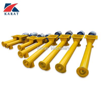 China Heat Resistant U Bowl Shaftless Horizontal Screw Conveyor For Mud for sale