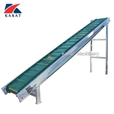 China Customized Food Industry Stainless Steel PVC Heat Resistant Green Belt Conveyor for sale