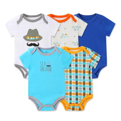 China Washable Baby Wear and Newborn Clothes Infants Jumpsuit 0-12 Months Age Baby Stripe Jumpsuit for sale