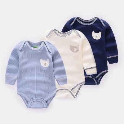 China Washable 3pcs Set Newborn Baby Summer Rompers Jumpsuit Baby Clothes Newborn for sale