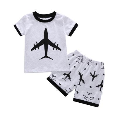 China QUICK DRY Casual Baby Pajamas Summer Clothes Baby Boy Clothing Sets for sale