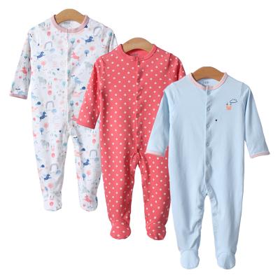 China Wholesale Newborn Baby Full Sleeve Onesie 3 in 1 Baby Boy Baby Rompers Full Sleeve Sleepsuit for sale