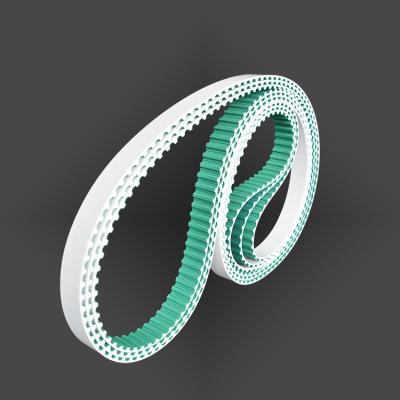 China High Transmission Efficiency T10 Tooth Polyurethane Endless White Steel Rope Belt NFT Synchronous Belt for sale