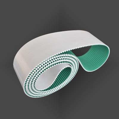 China High Transmission Efficiency HTD 8M PU Synchronous Belt Polyurethane Tooth White Steel Timing Rope With NFT Cloth for sale