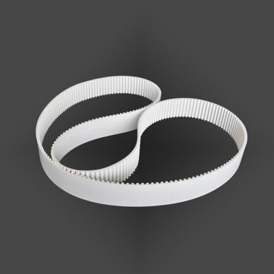 China Transmission High Efficiency HTD 8M White Tooth Polyurethane Steel Rope Endless Jointing PU Synchronous Synchronous Belt for sale