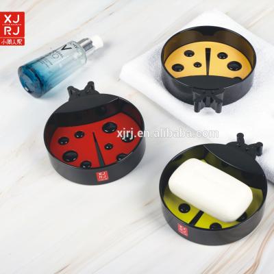 China Viable The Latest Design Unique Beetle Shape Bathroom Plastic Soap Box Dish For Home for sale