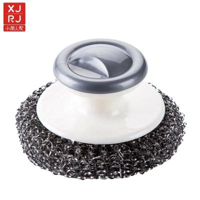 China Sustainable Kitchen Scrubber Brush Stainless Steel Ball Cleaning Steel Wool for sale