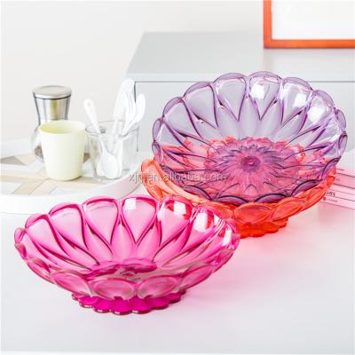 China Eco-friendly high quality home hotel sustainable used plastic tray decoration fruit dish for gift for sale