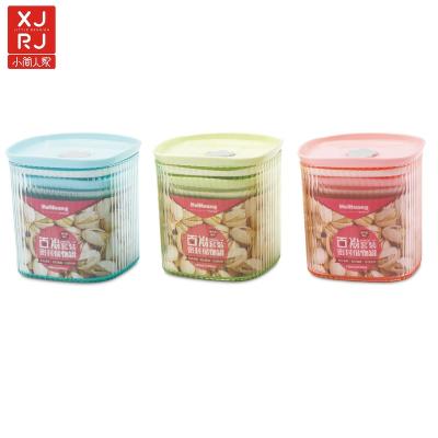 China Wholesale Plastic PS Air Freshness Preservation Food Grade Container Canister Set Snack Container for sale