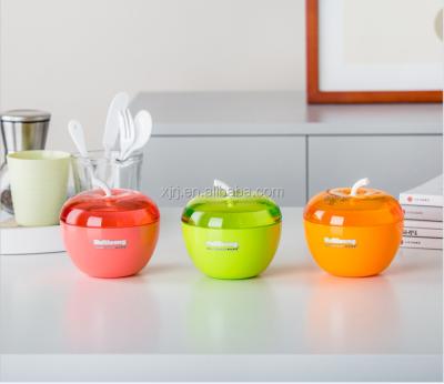 China Directly Selling Shantou Plastic Candy Box Apple Shape PP Food Storage Container Viable Plastic Candy Container for sale