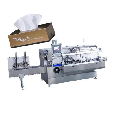 China Automatic Commodity Paper Carton Box Packing Machine For Paper Towels Tissue Box Packing Machine for sale