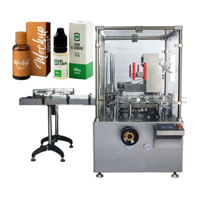 China Automatic Carton Box Paper Packing Machine Box Eliquid Beverage Oil Cartoning Machine for sale