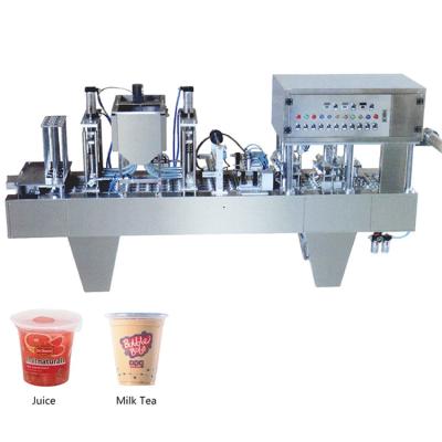 China Full Automatic Beverage Liquid and Paste Cup Machine Cup Filler Sealer Filling Sealing Machine for Milk Tea for sale