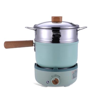 China Fast Cooking Stainless Steel Mini Electric Cooker Portable Steam Egg Noodle Pot Travel Pot for sale