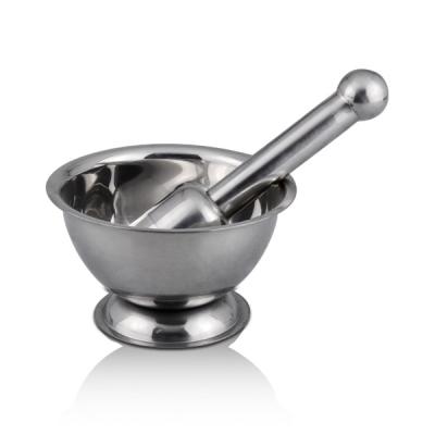 China Sustainable Kitchen Tools Custom Metal Stainless Steel Mortar And Pestle for sale