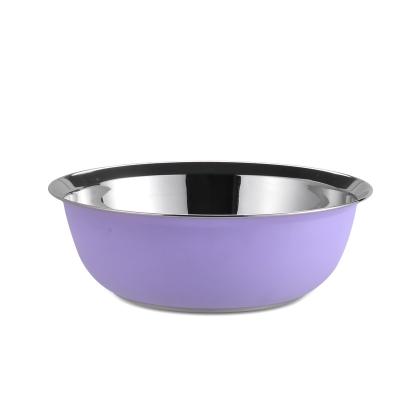 China Sustainable Different Sizes Mixing Bowl Set Food Basin 304 Metal Bowl Stainless Steel for sale