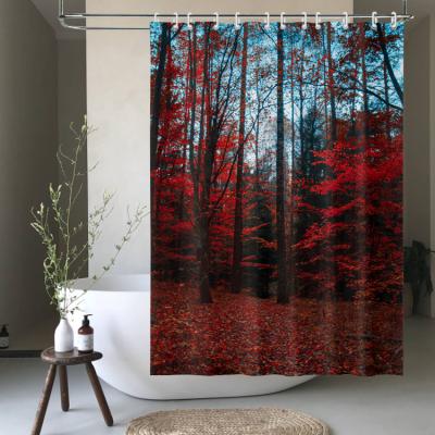 China Factory direct sales viable high quality waterproof printed shower curtain for sale