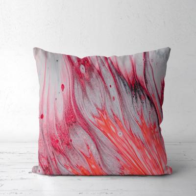 China Instock Aestheticism Abstract Anti-Static Race Sofa Pillow Case Cuhsion Cover for sale